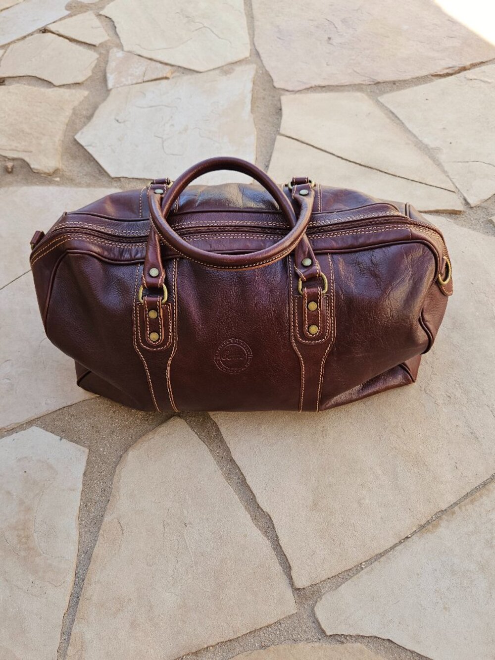 Cenzo Italian Leather Duffle